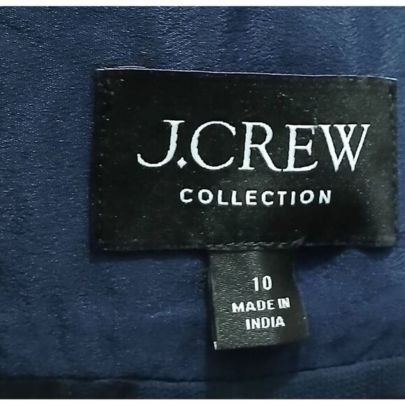 J crew collection womens large size 10 allover sequin blue label button shirt - Picture 7 of 9